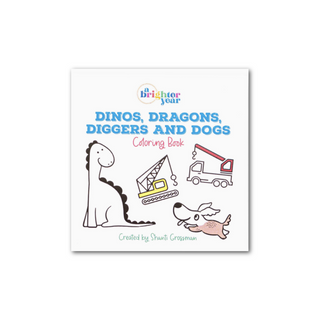 Mini Coloring Book - Dinosaurs on DLK