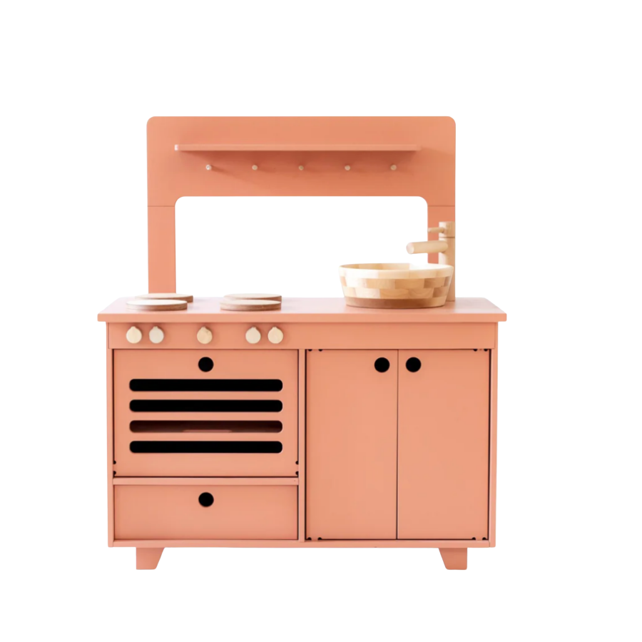 Handmade Modern Wooden Play Kitchen on Design Life Kids
