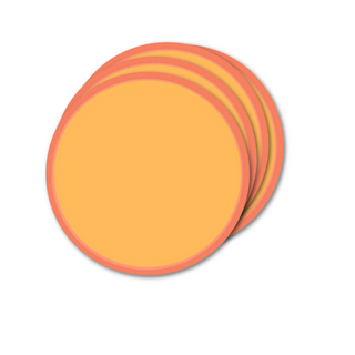 Orange & Tangerine Color Blocked Party Plates Kailo on Design Life Kids
