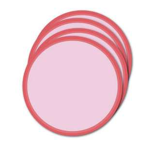 Pink & Red Color Blocked Party Plates