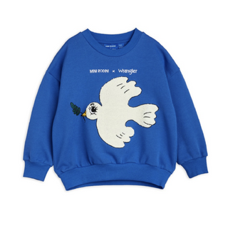 Mini Rodini x Wrangler Peace Dove Sweatshirt for Kids on DLK