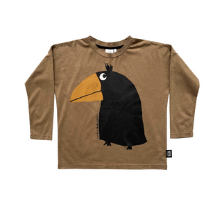 Little Man Black Crow Shirt for kids at DLK