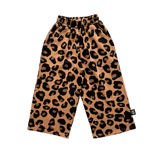 Little Man Leopard Print Jogging Pants for kids at DLK