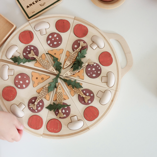 Wooden Pizza Play Food Sabo Concept on Design Life Kids