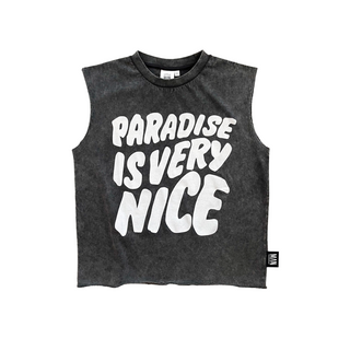 Little Man Happy Paradise is Very Nice Tank Shirt for kids at DLK