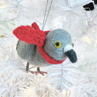 Handmade Pigeon with Scarf Ornament on DLK