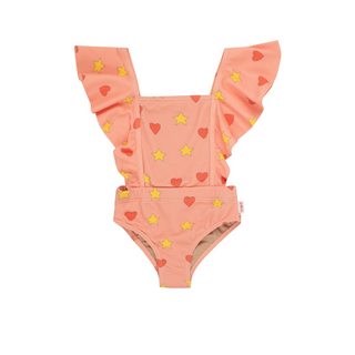 Tinycottons Hearts Stars Swimsuit for kids on DLK