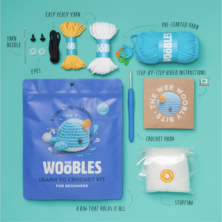 Crochet Kit - Bjorn the Narwhal The Woobles on Design Life Kids