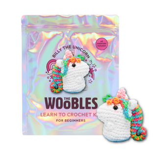 Wobbles Crochet Kit - Billy Rainbow Unicorn on DLK