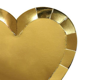 MERI MERI-Gold Heart Shaped Party Plates on Design Life Kids