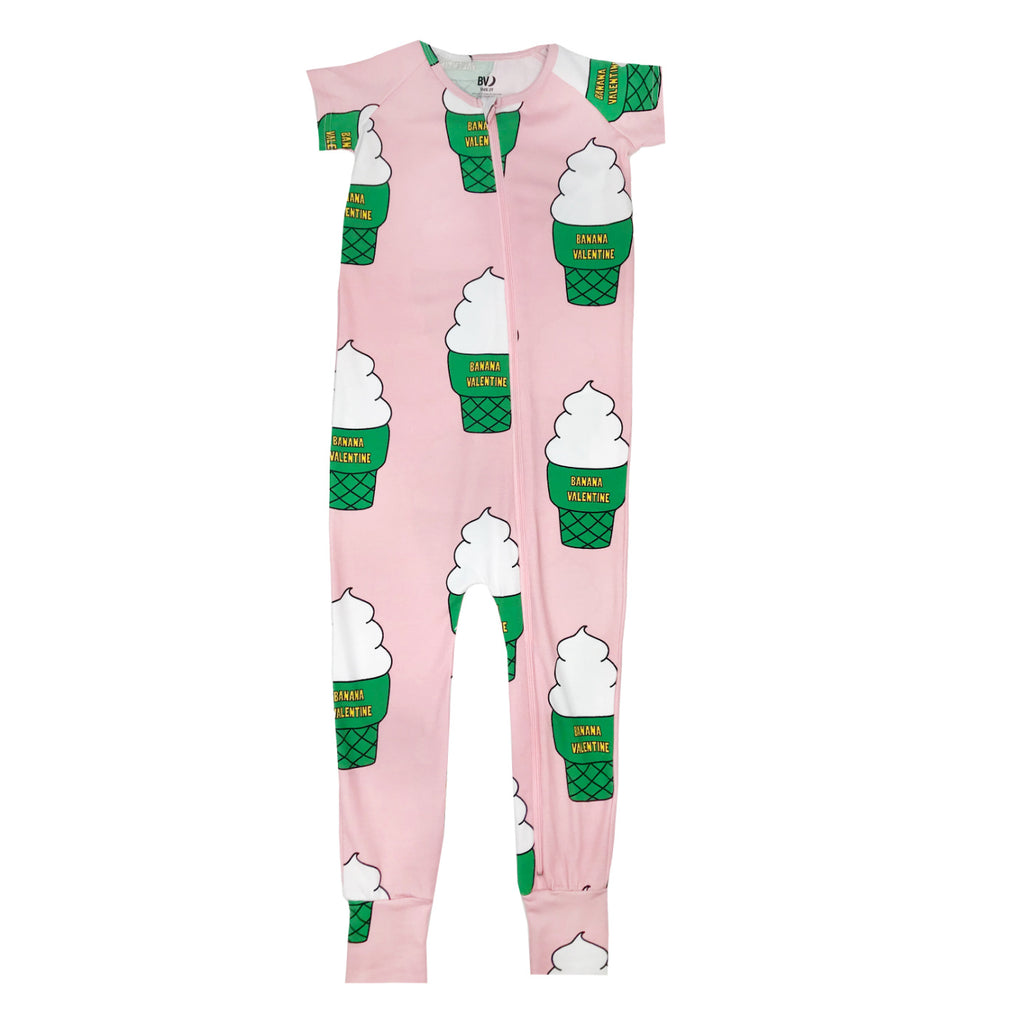 Banana Valentine Soft Serve Ice Cream Pajamas Design Life Kids