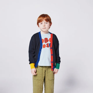 Bobo Choses-Multicolored Knitted Cardigan on Design Life Kids