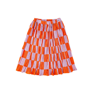 Bobo Choses Checkerboard Pleated Midi Skirt on Design Life Kids