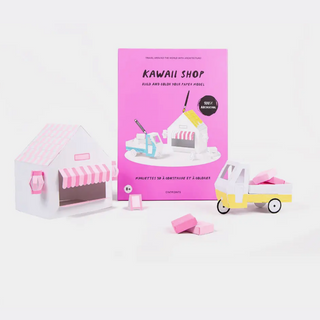Kawaii Shop Paper Model Kit Cinqpoints on Design Life Kids