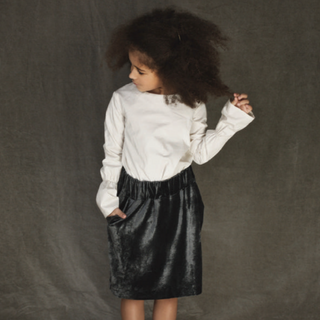 Unlabel-Ela Velvet Skirt on Design Life Kids
