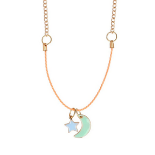 Meri Meri Enamel Moon & Star Necklace on Design Life Kids
