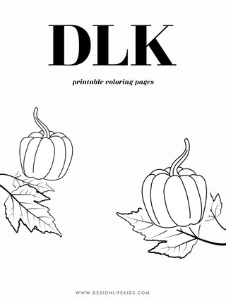 Design Life Kids-Fall / Autumn Coloring Book on Design Life Kids