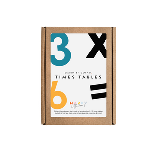 Happy Little Doers-Times Table Flash Card Set on Design Life Kids