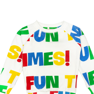 HUGO LOVES TIKI-Fun Times Terry Sweatshirt on Design Life Kids