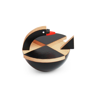 Kutulu Black Wooden Swan Toy on Design Life Kids