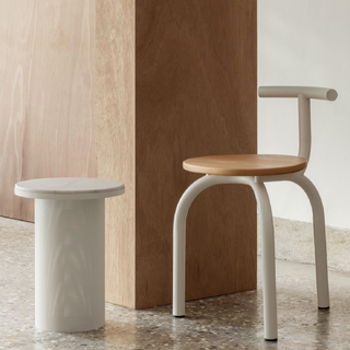 ESAILA-Marble Pedestal Table on Design Life Kids