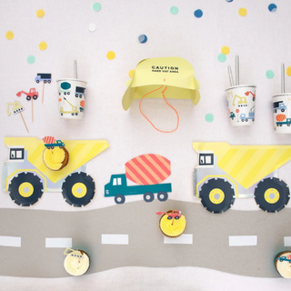 Meri Meri Dump Truck Plates on Design Life Kids