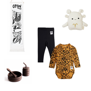 Mini Rodini Leopard Bodysuit on Design Life Kids
