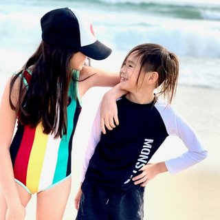 Wee Monster-Heart One Piece Swimsuit on Design Life Kids