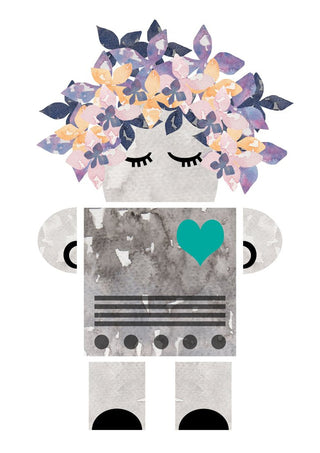 WONDER & RAH-Lady Robot Print on Design Life Kids