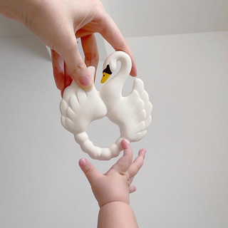 Natruba Swan Natural Teething Toy on Design Life Kids