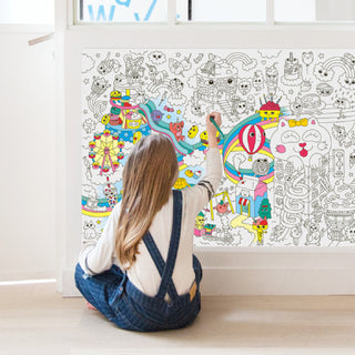 OMY-Giant Coloring Poster - Kawaii on Design Life Kids