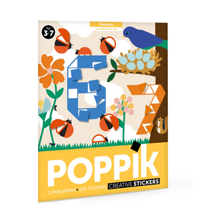 Poppik Sticker Number Book on Design Life Kids