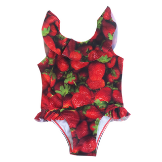 Romey Loves Lulu-Strawberries Swimsuit on Design Life Kids