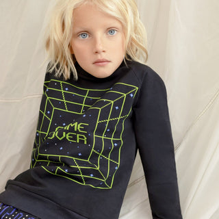 Romey Loves Lulu-Game Over Sweatshirt on Design Life Kids