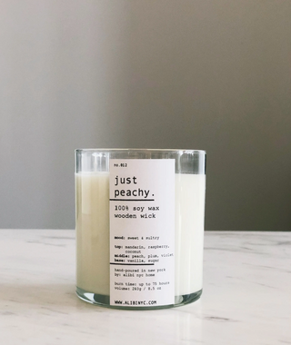 Alibi NYC-Just Peachy Candle on Design Life Kids