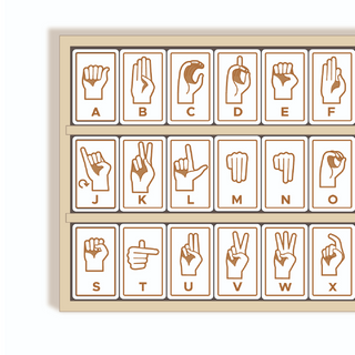 Begin Again-Sign Language Alphabet Tiles on Design Life Kids