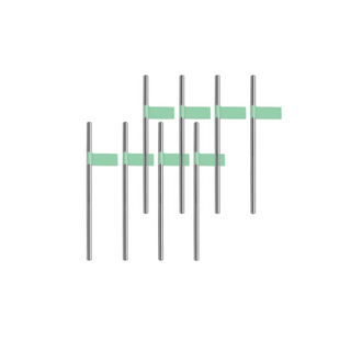Silver and Green Paper Straws on Design Life Kids