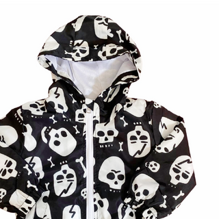 Metallimonsters-Skull & Bone Raincoat on Design Life Kids