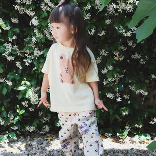 Pink Flower Panther Pants The Animals Observatory on Design Life Kids