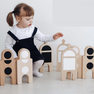 Ooh Noo-Reversible Wooden Village Set on Design Life Kids