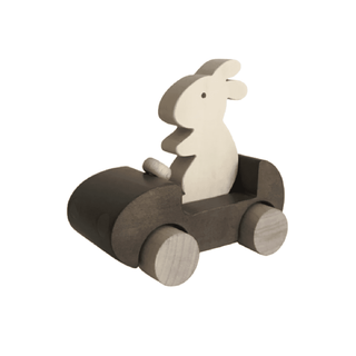 Wooden Rolling Rabbit Car on Design Life Kids