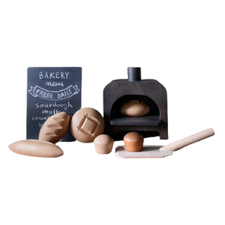 Wooden Toy Bread Baking Set on Design Life Kids