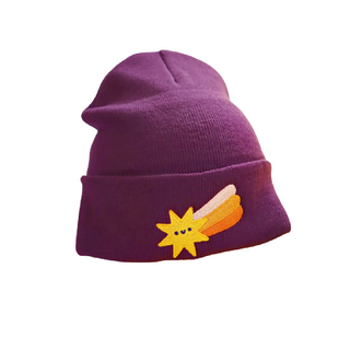 Shooting Star Embroidered Beanie