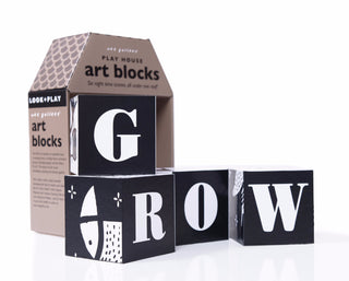 WEE GALLERY-Play House Art Blocks - Grow on Design Life Kids