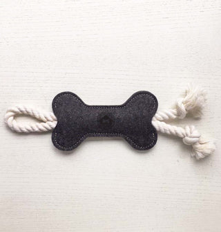 House Dogge-Merino Wool Binky Bone Dog Toy on Design Life Kids