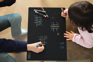 Imagination Starters-World Map Chalkboard Placemat on Design Life Kids