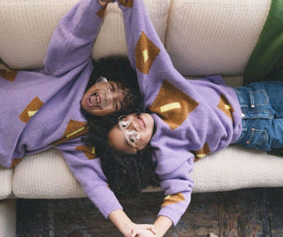 Fresh Dinosaurs Meteorito Jumper and Mini Rodini Wrangler Peace Dove Flared Denim Jeans at Design Life Kids