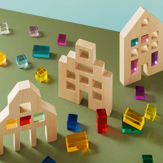 Beautiful Wood & Acrylic Building Blocks at Design Life Kids DLK