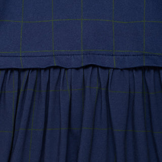 Navy Grid Dress Mon Coeur on Design Life Kids