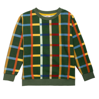 Fall Grid Sweatshirt Mon Coeur on Design Life Kids